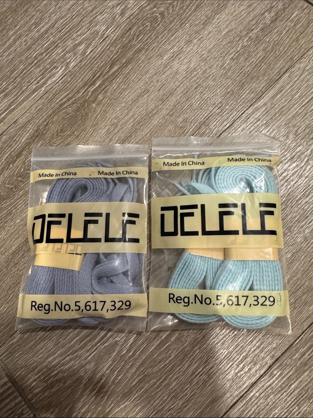 Light Blue and Pale Blue shoe laces